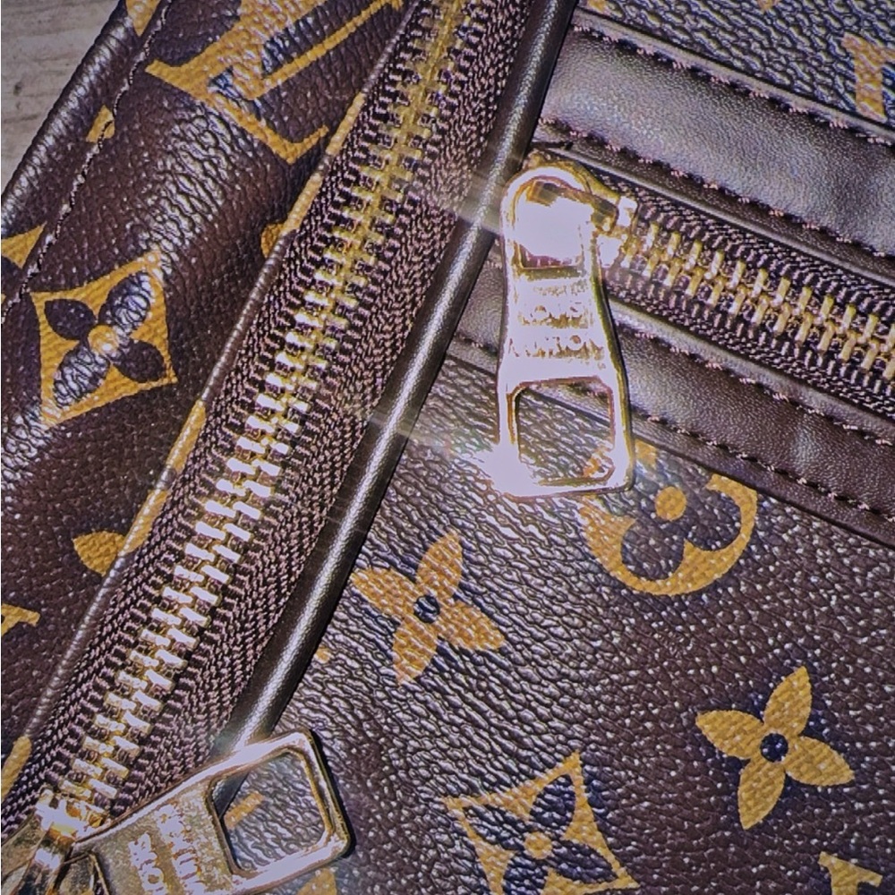 Louis Vuitton Dark Brown/Tan Monogram Backpack - Picture 8 of 14